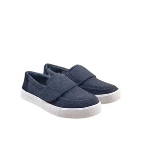 Toms New No Box Women’s Altair Black Felt Suede Slip On Shoes Sz 9.5 Hook Loop